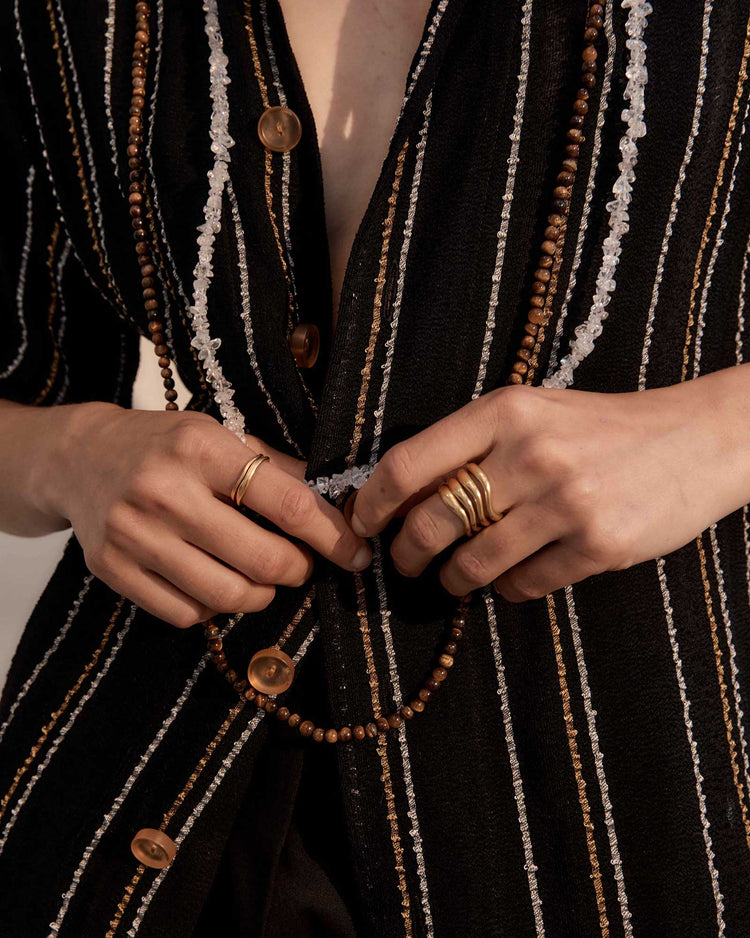 SHIFT STACKING RING (18K GOLD VERMEIL)
