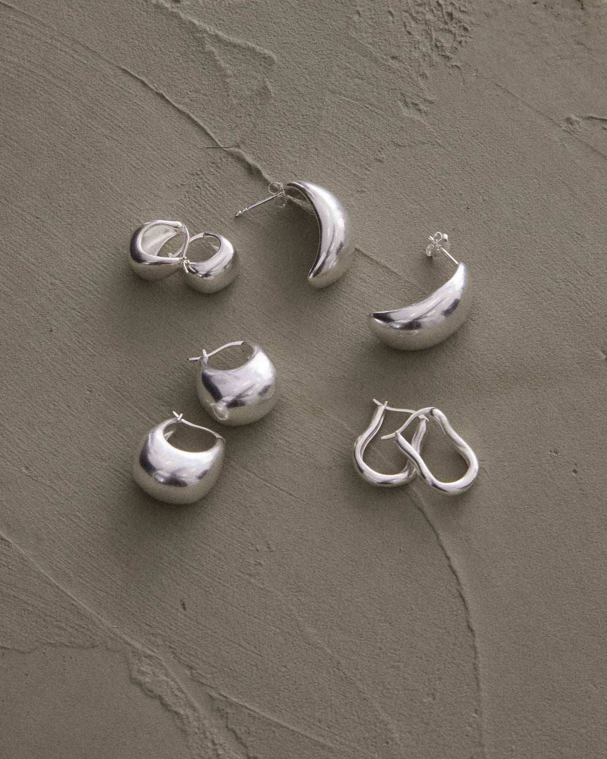 TRESOR HOOPS SMALL (STERLING SILVER) IMAGE 4