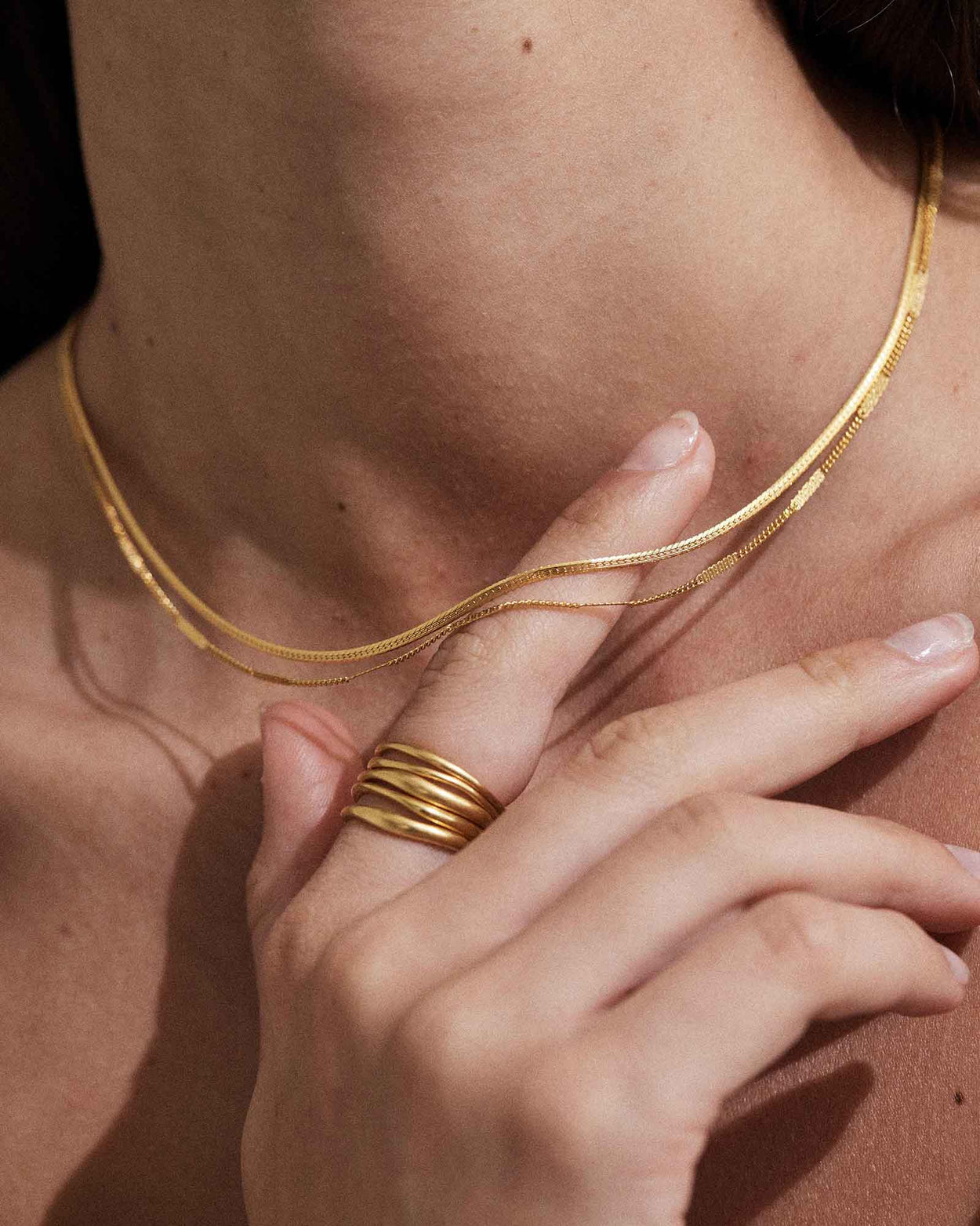 SHIFT STACKING RING (18K GOLD VERMEIL) IMAGE 6