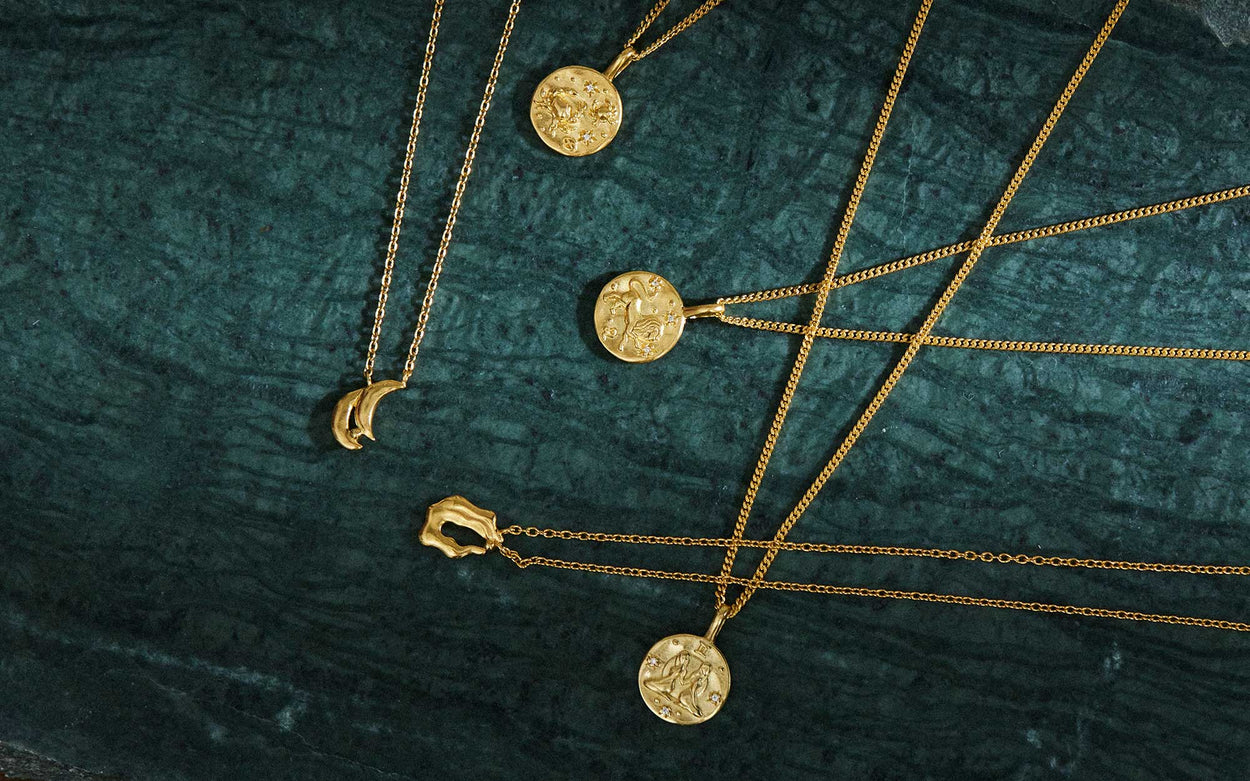 GEMINI STAR SIGN NECKLACE (STERLING SILVER) IMAGE 3