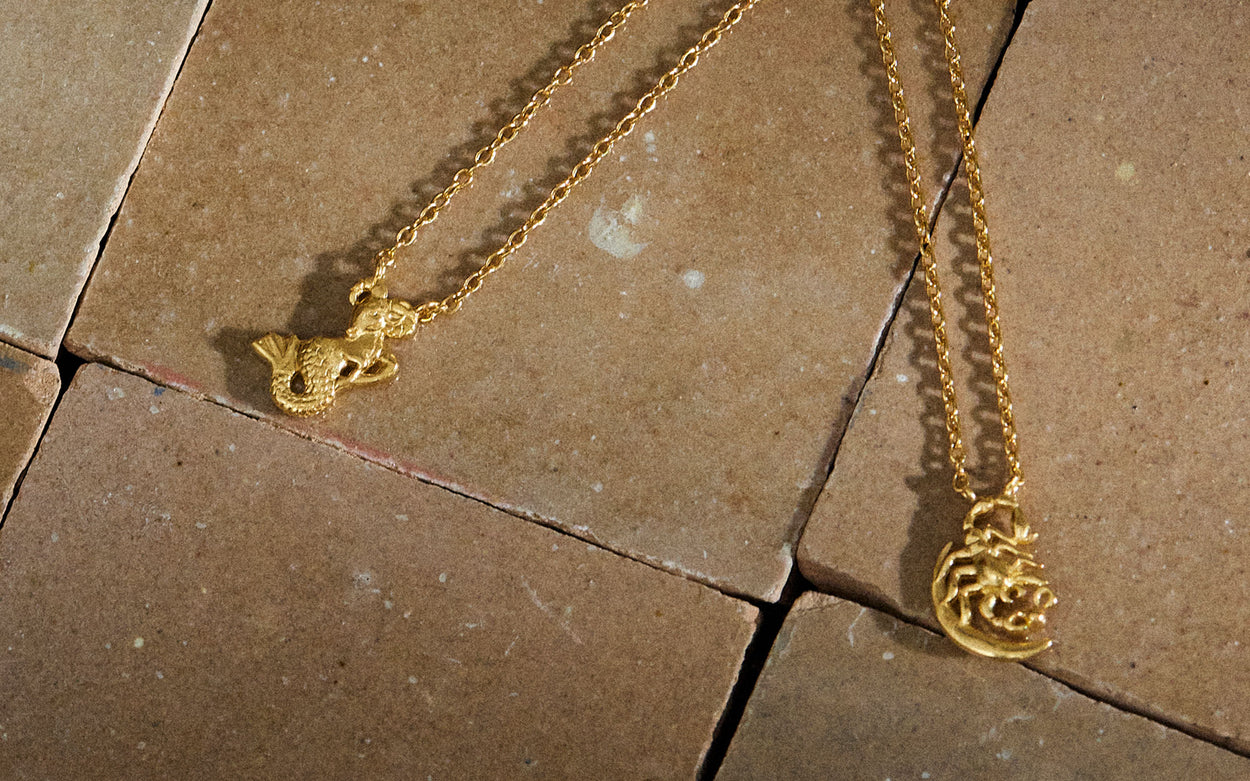 CAPRICORN STAR SIGN NECKLACE (18K GOLD VERMEIL) IMAGE 3