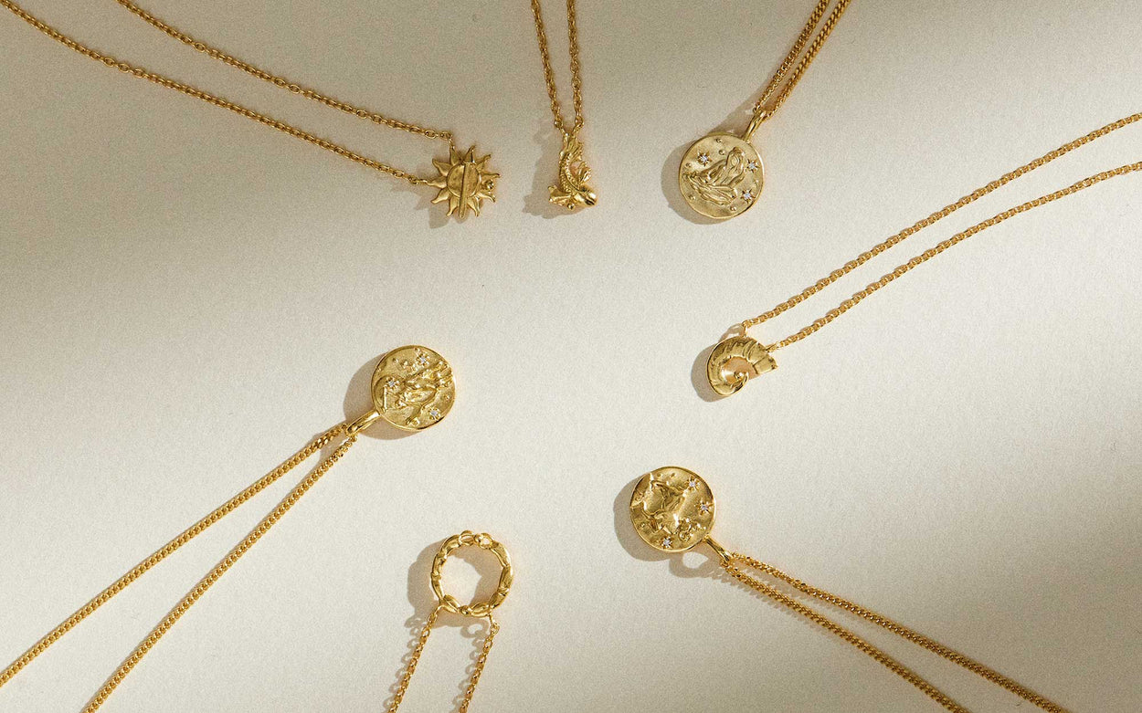 ARIES STAR SIGN NECKLACE (18K GOLD VERMEIL) IMAGE 3