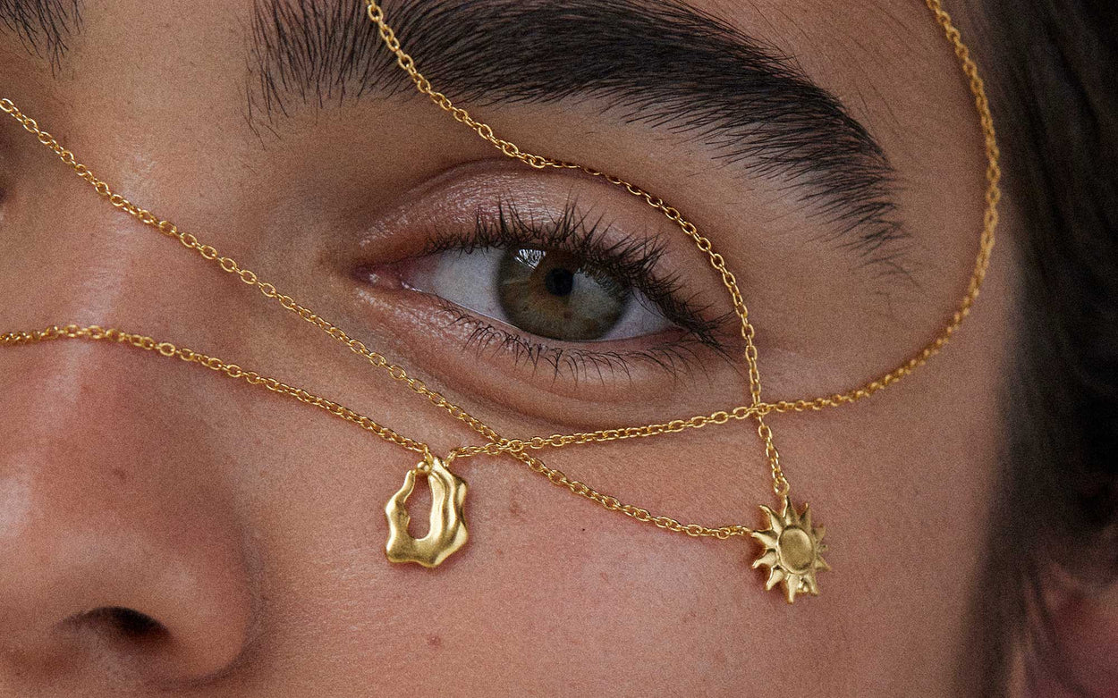 AQUARIUS STAR SIGN NECKLACE (STERLING SILVER) IMAGE 3