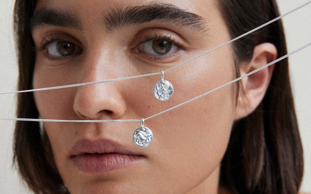 SAGITTARIUS PETITE ZODIAC NECKLACE (STERLING SILVER) IMAGE 3