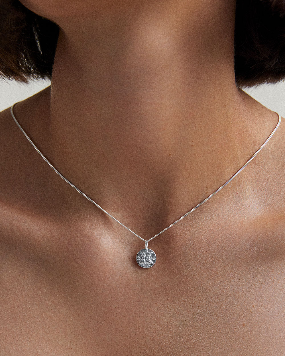 GEMINI PETITE ZODIAC (STERLING SILVER) IMAGE 2