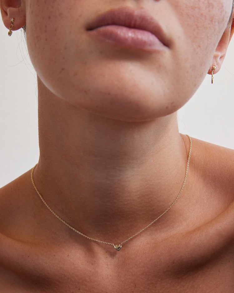 L'AMOUR HEART NECKLACE (9K GOLD) IMAGE 2