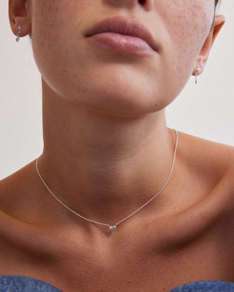 L'AMOUR HEART NECKLACE (STERLING SILVER)