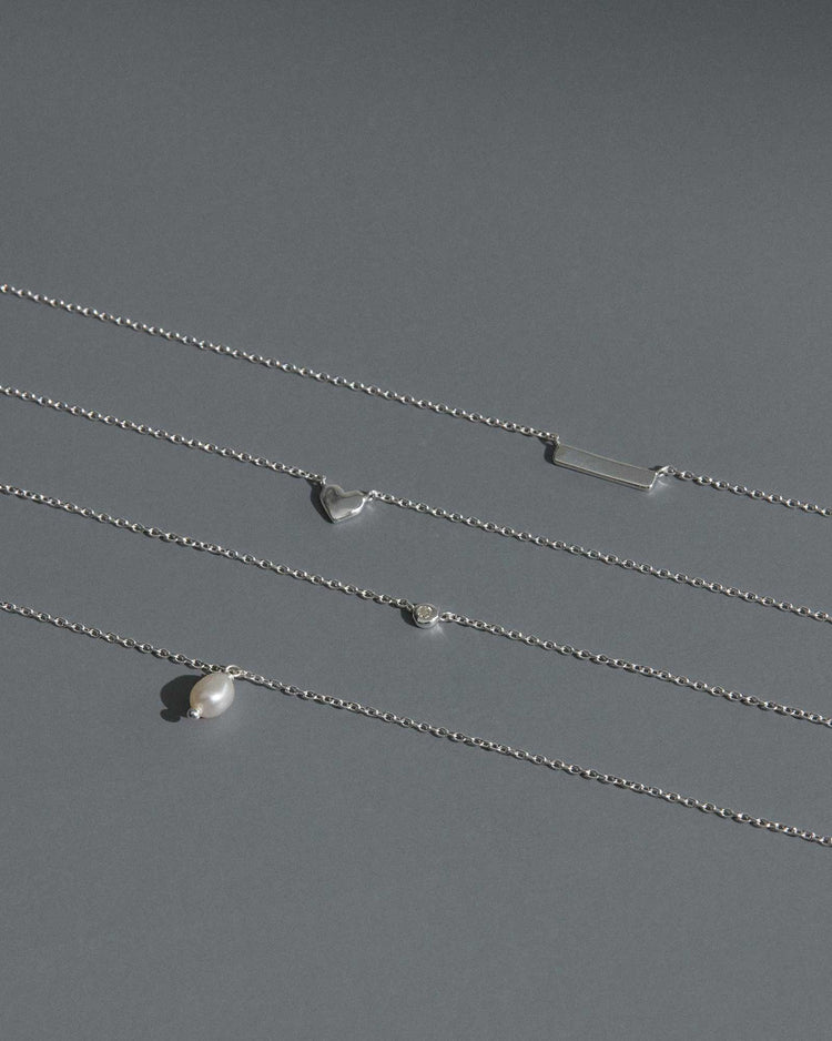 CLASSIC PEARL NECKLACE (STERLING SILVER)