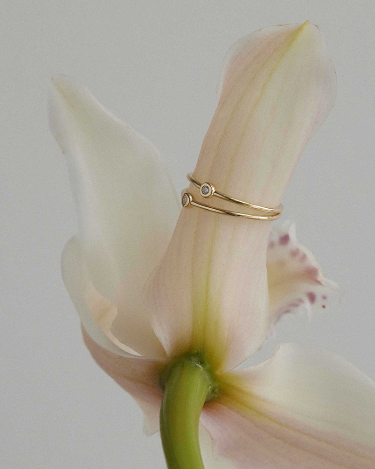 PETITE DIAMOND RING (9K GOLD)