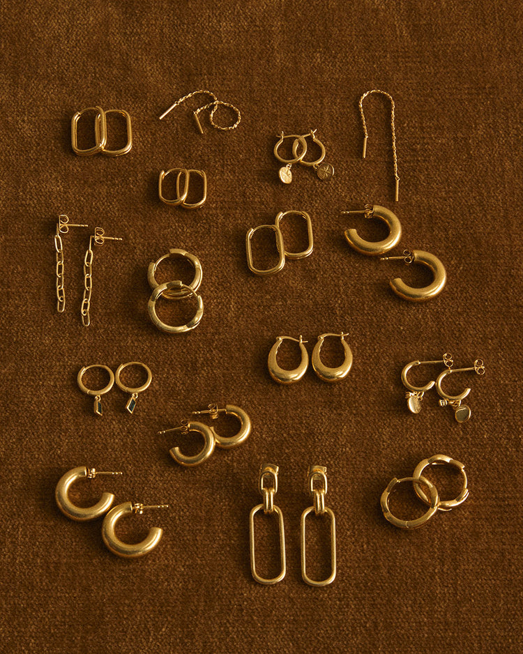 ROAM HOOPS SMALL (18K GOLD PLATED)