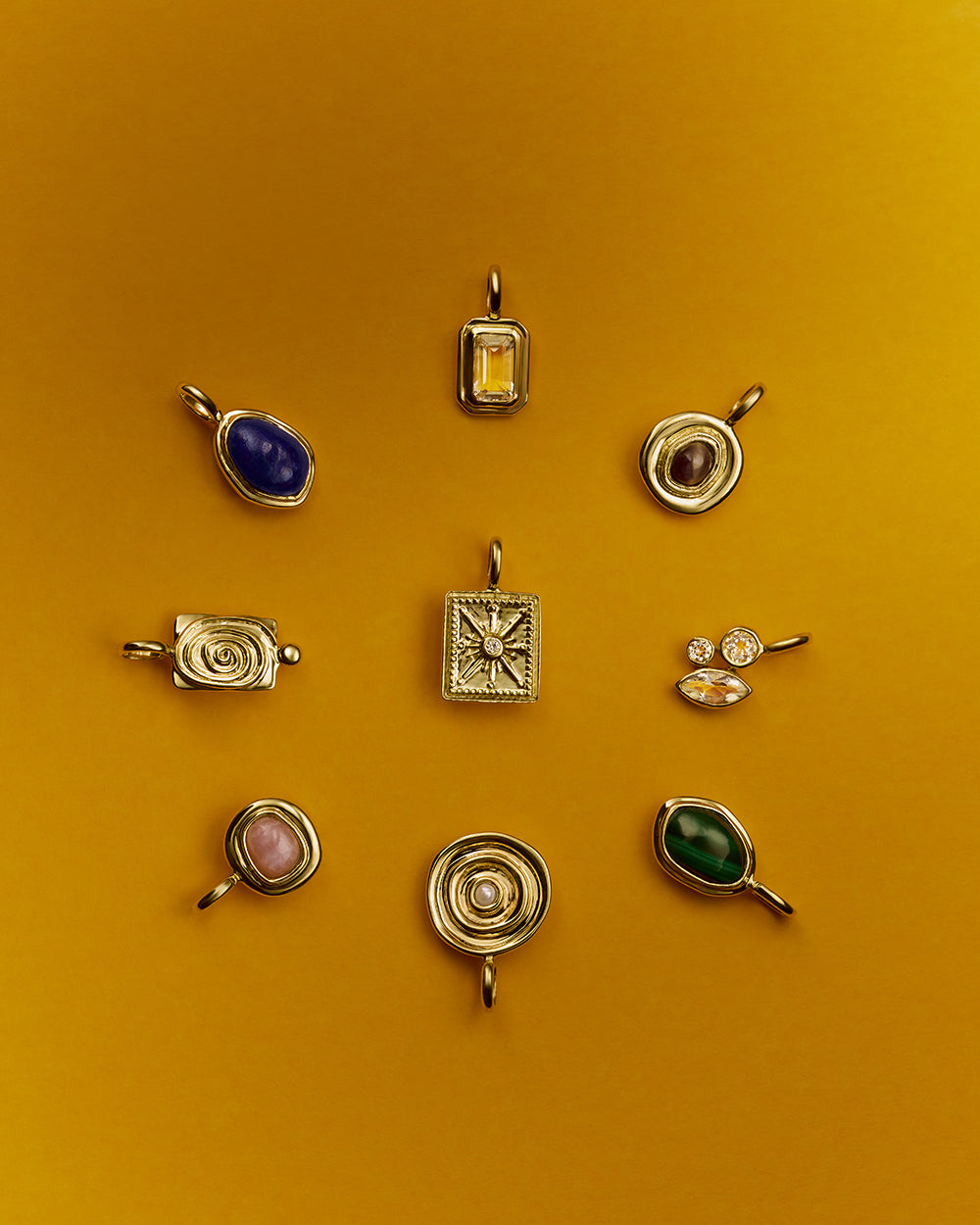 VOYAGER TIGERS EYE CHARM (9K GOLD) IMAGE 3