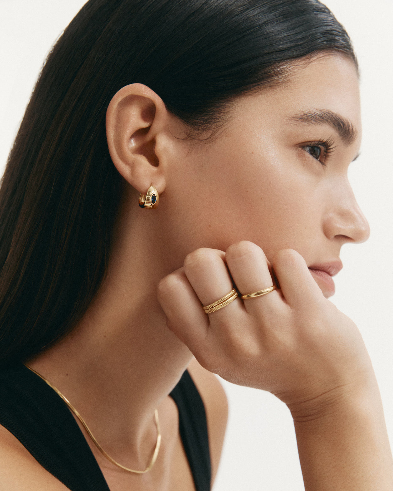 INDIGO RING (18K GOLD VERMEIL) IMAGE 6