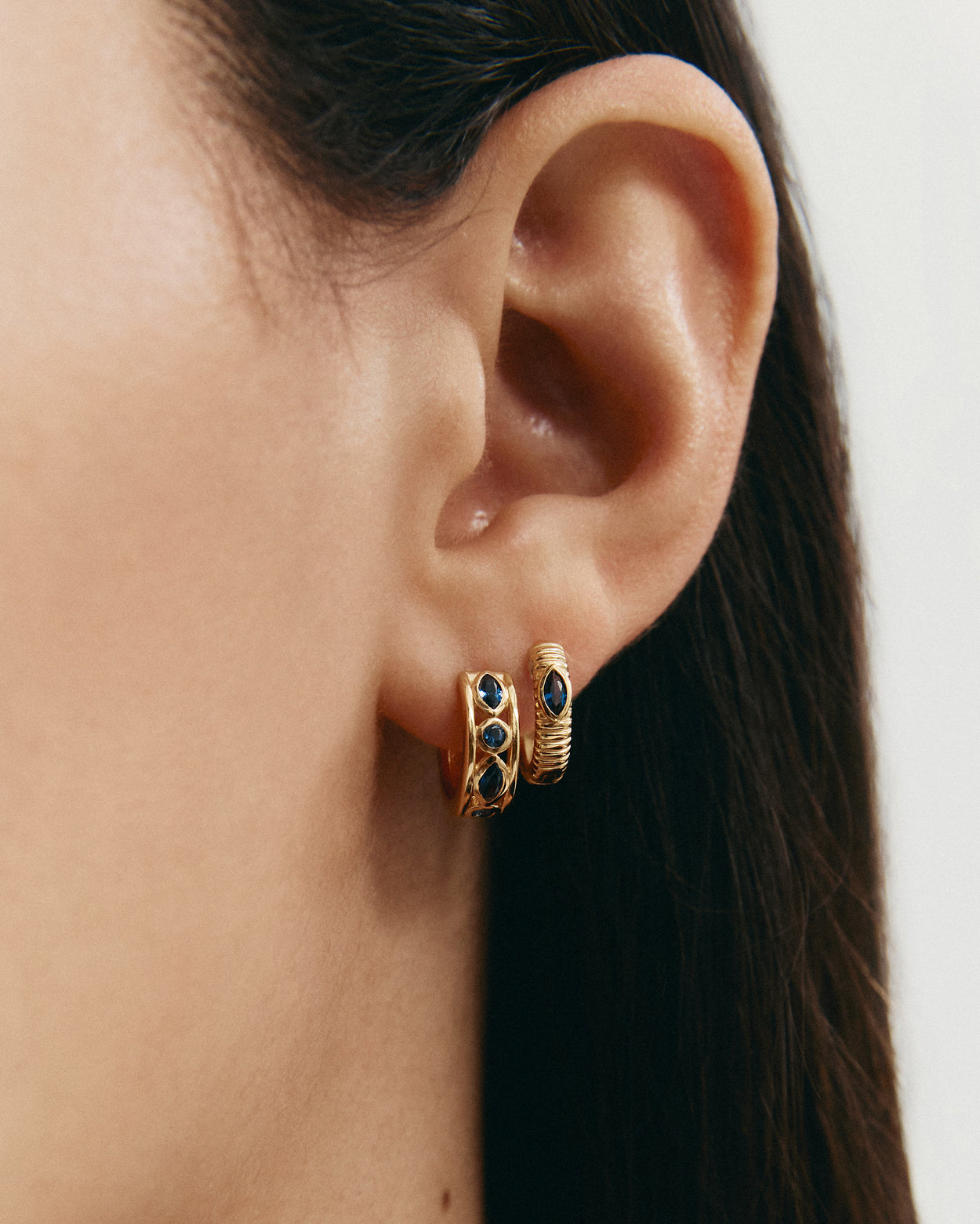 SYNERGY HOOPS (18K GOLD PLATED) IMAGE 2