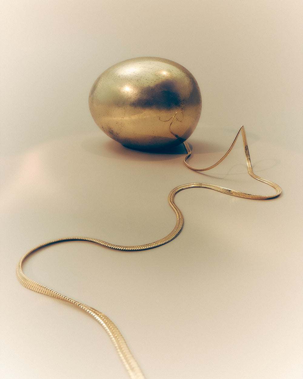 ELEMENTAL HERRINGBONE CHAIN (18K GOLD PLATED) IMAGE 3