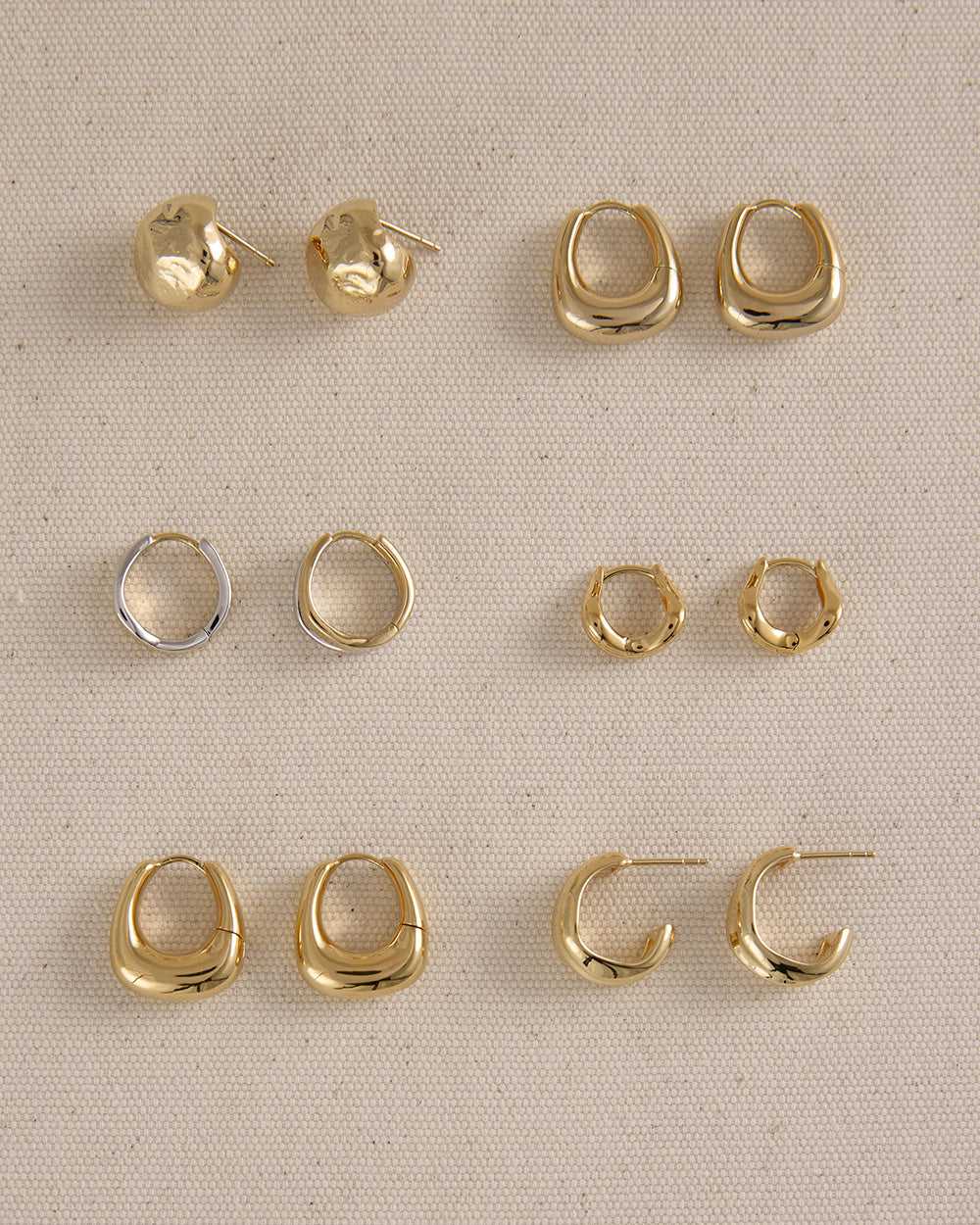 RISE HOOPS (18K GOLD PLATED) IMAGE 3