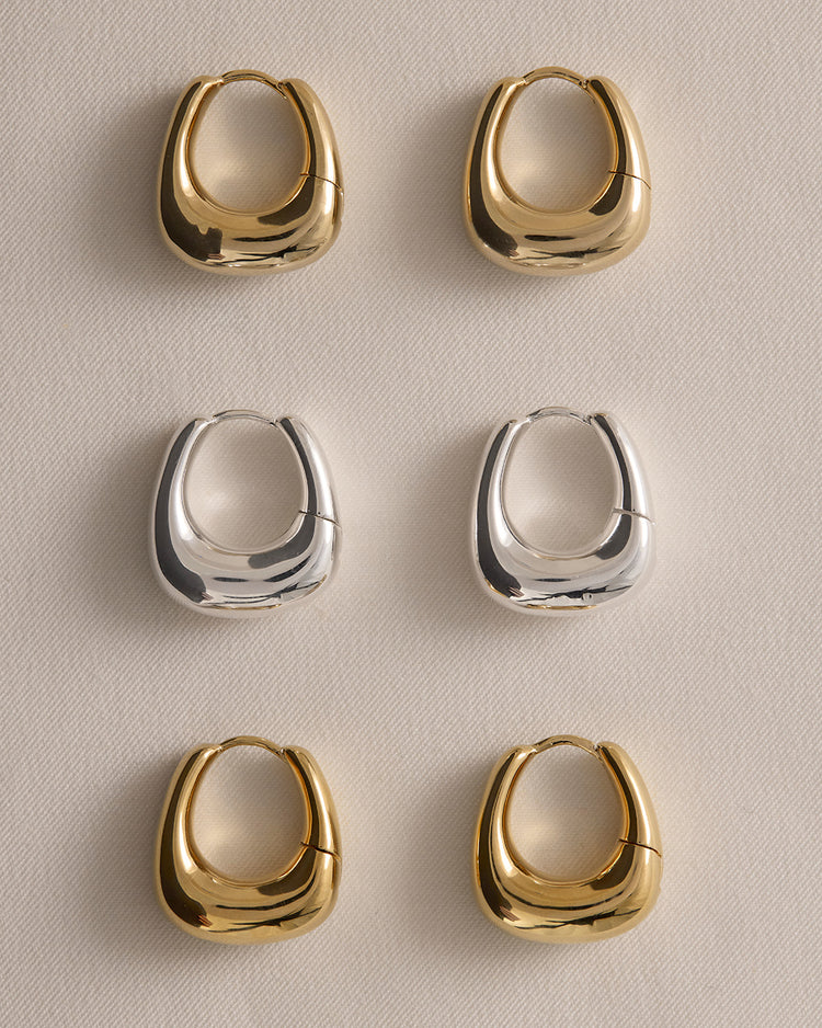WITHIN MOTION HOOPS (18K GOLD PLATED)
