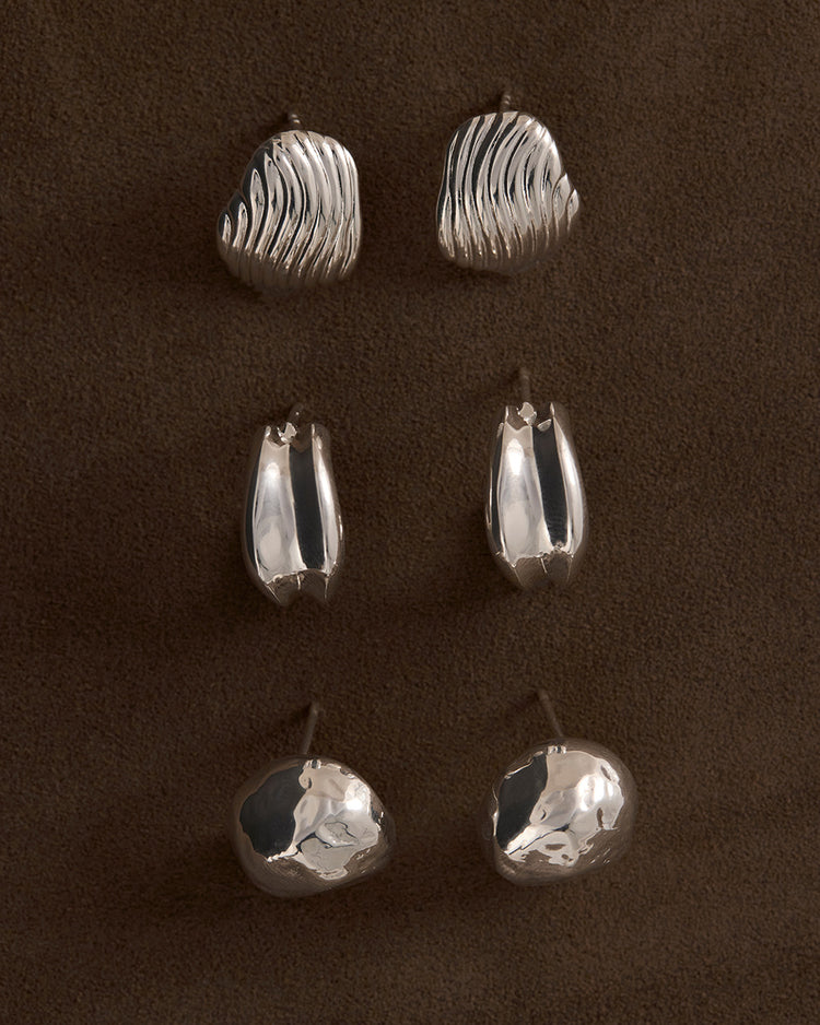 PRESENCE HOOPS (STERLING SILVER)