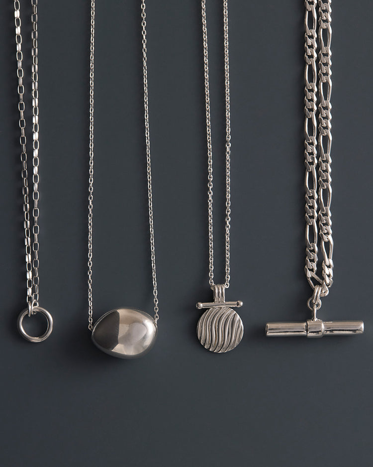 RISE COIN NECKLACE (STERLING SILVER)