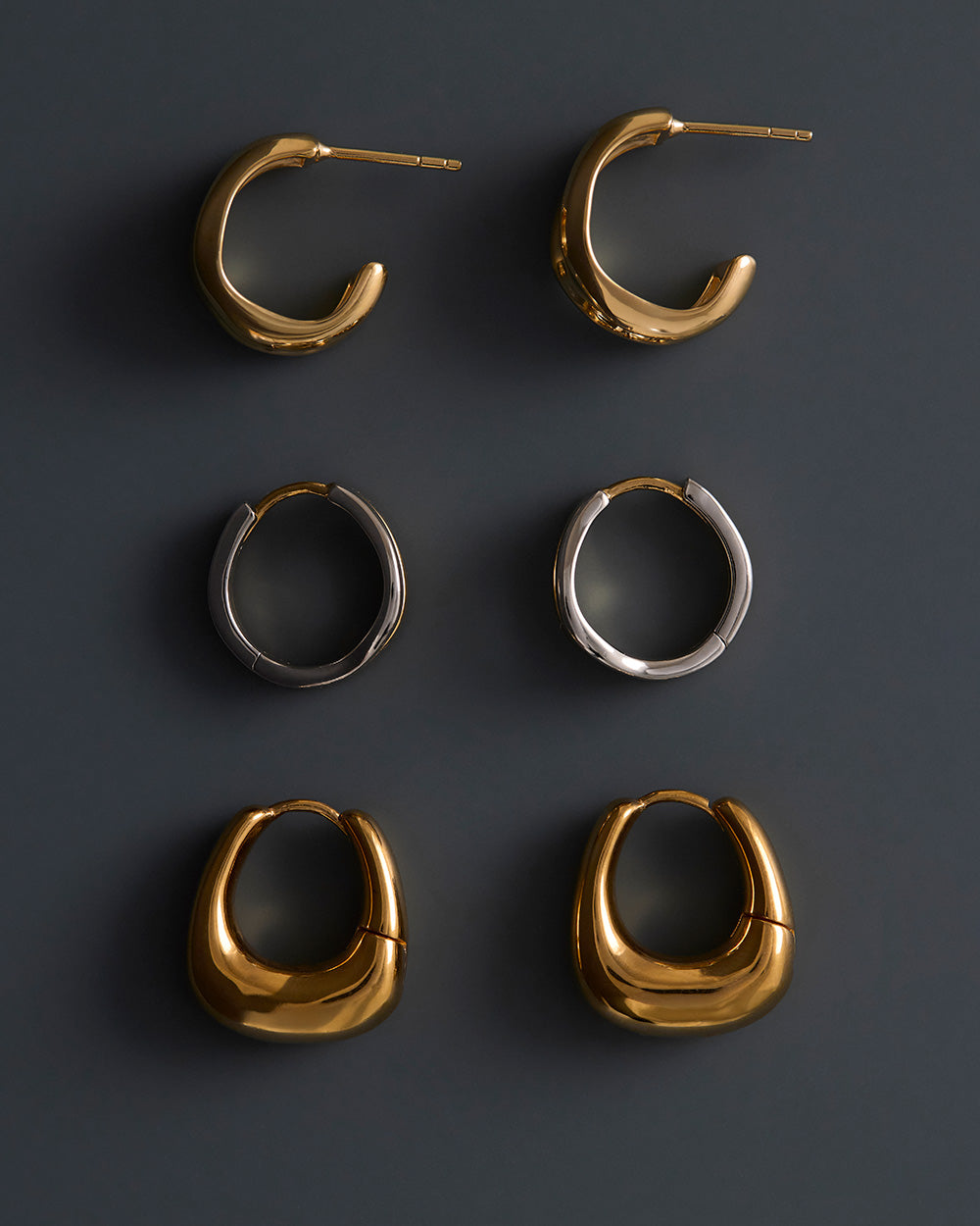 PRESENCE HOOPS (18K GOLD PLATED) IMAGE 4