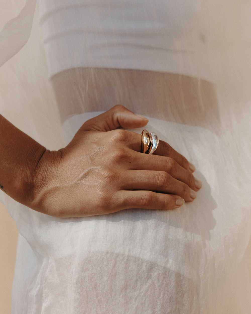 WITHIN MOTION DOME RING (18K GOLD PLATED) IMAGE 2