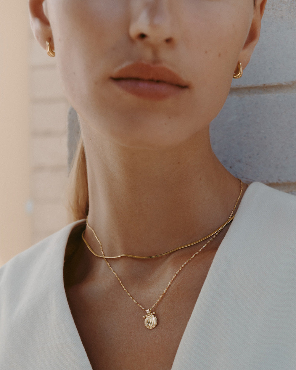 RISE HOOPS (18K GOLD PLATED) IMAGE 4