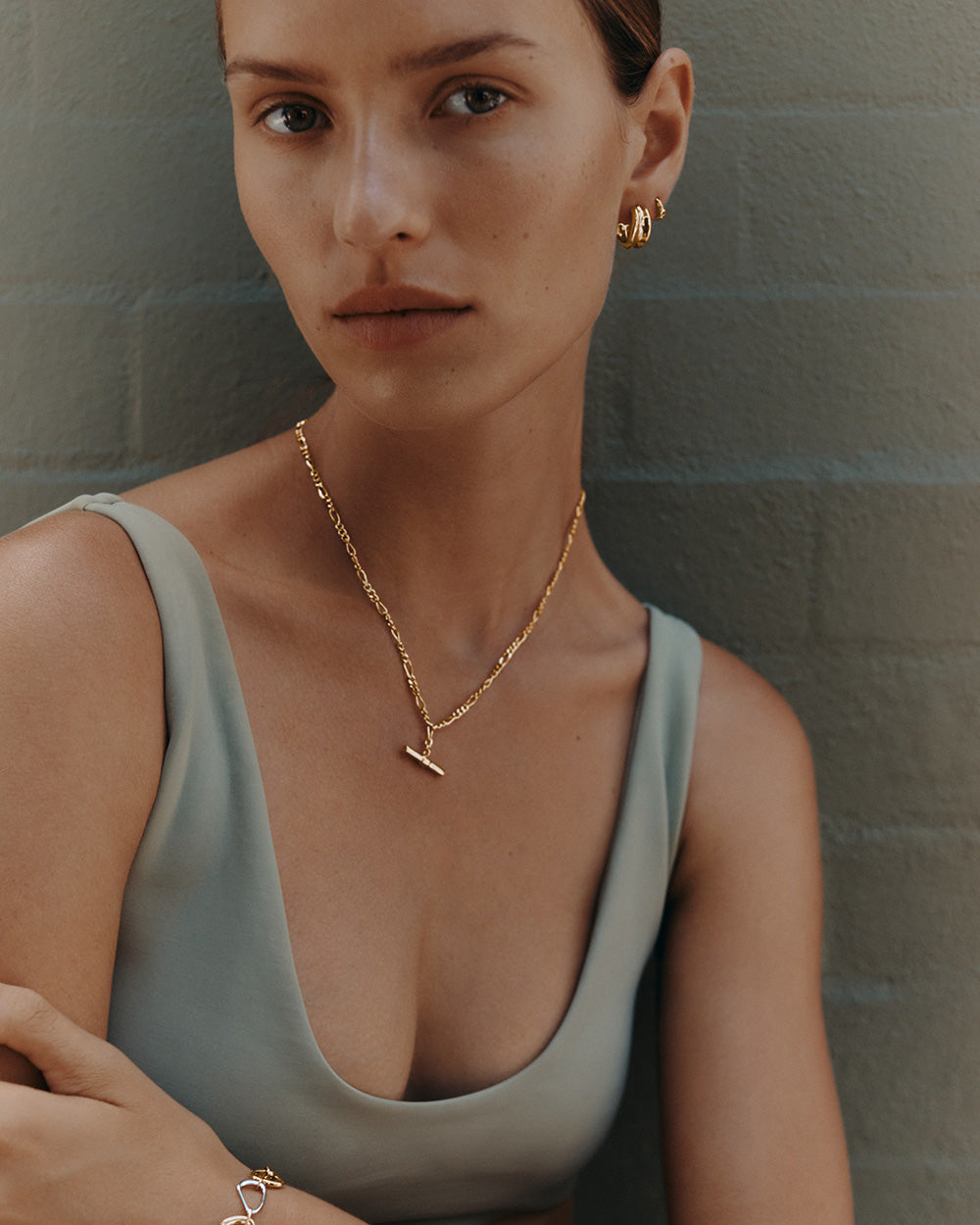 PRESENCE HOOPS (18K GOLD PLATED) IMAGE 3