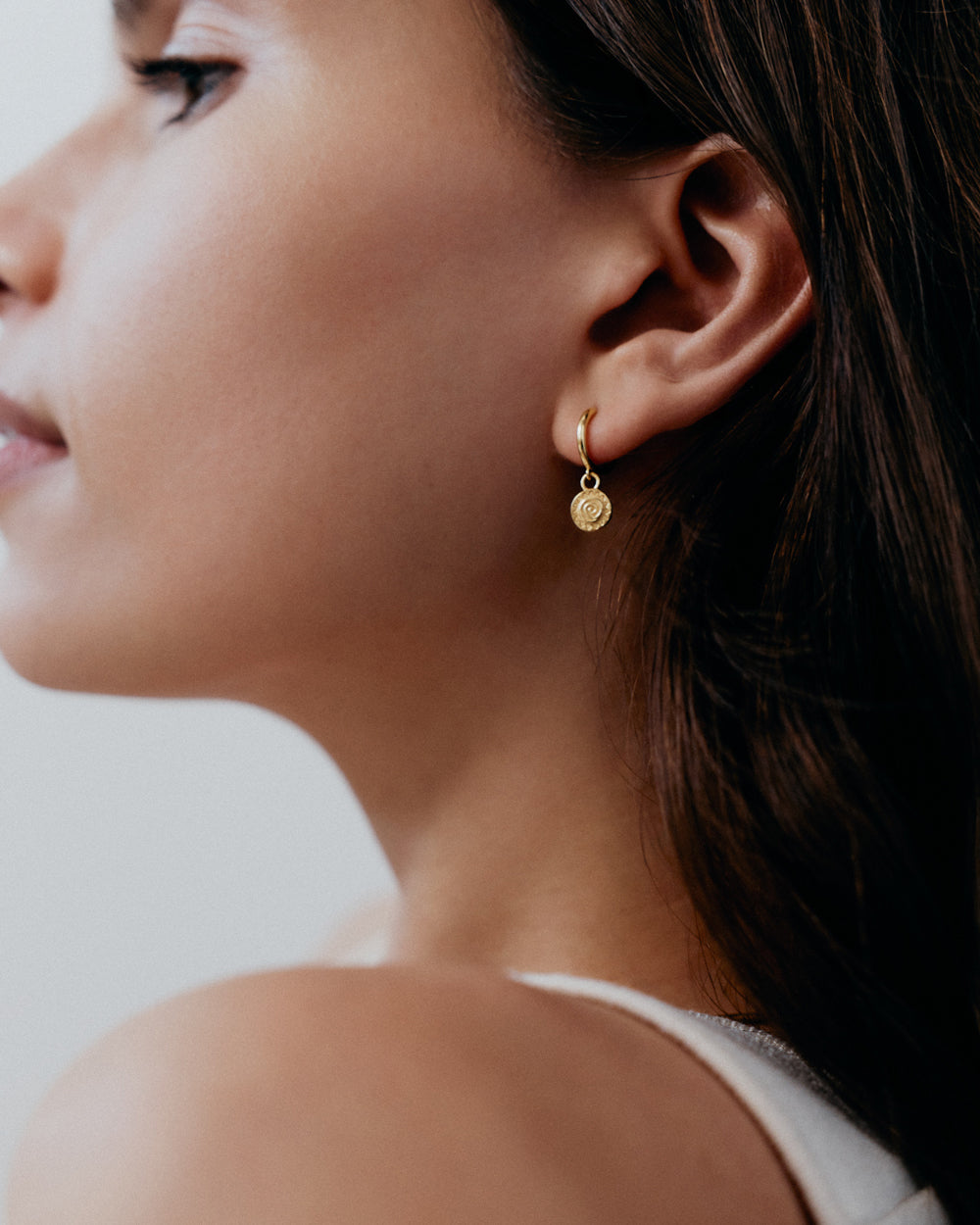 SOLARA HOOPS (18K GOLD PLATED) IMAGE 3