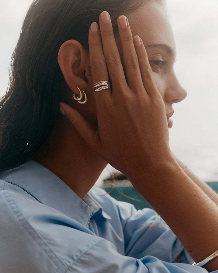 TEMPO STACKING RING SET (STERLING SILVER)