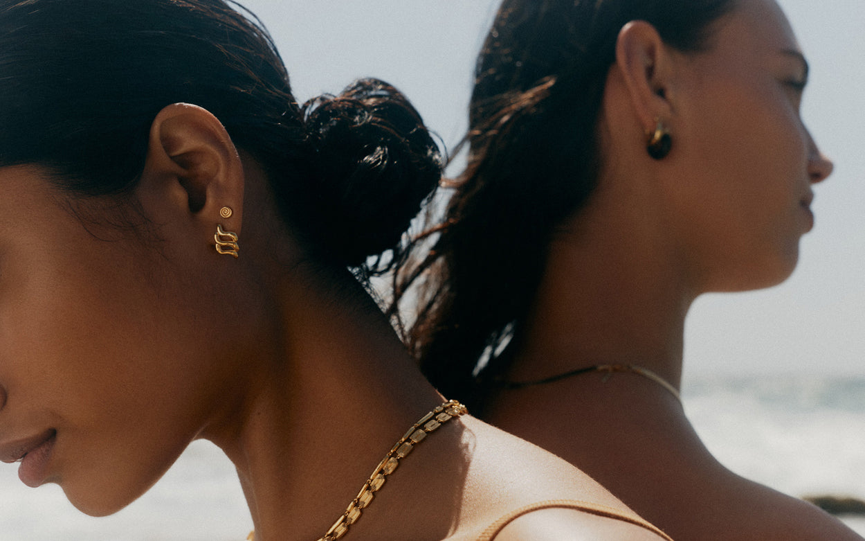 TEMPO STUDS (18K GOLD PLATED) IMAGE 5