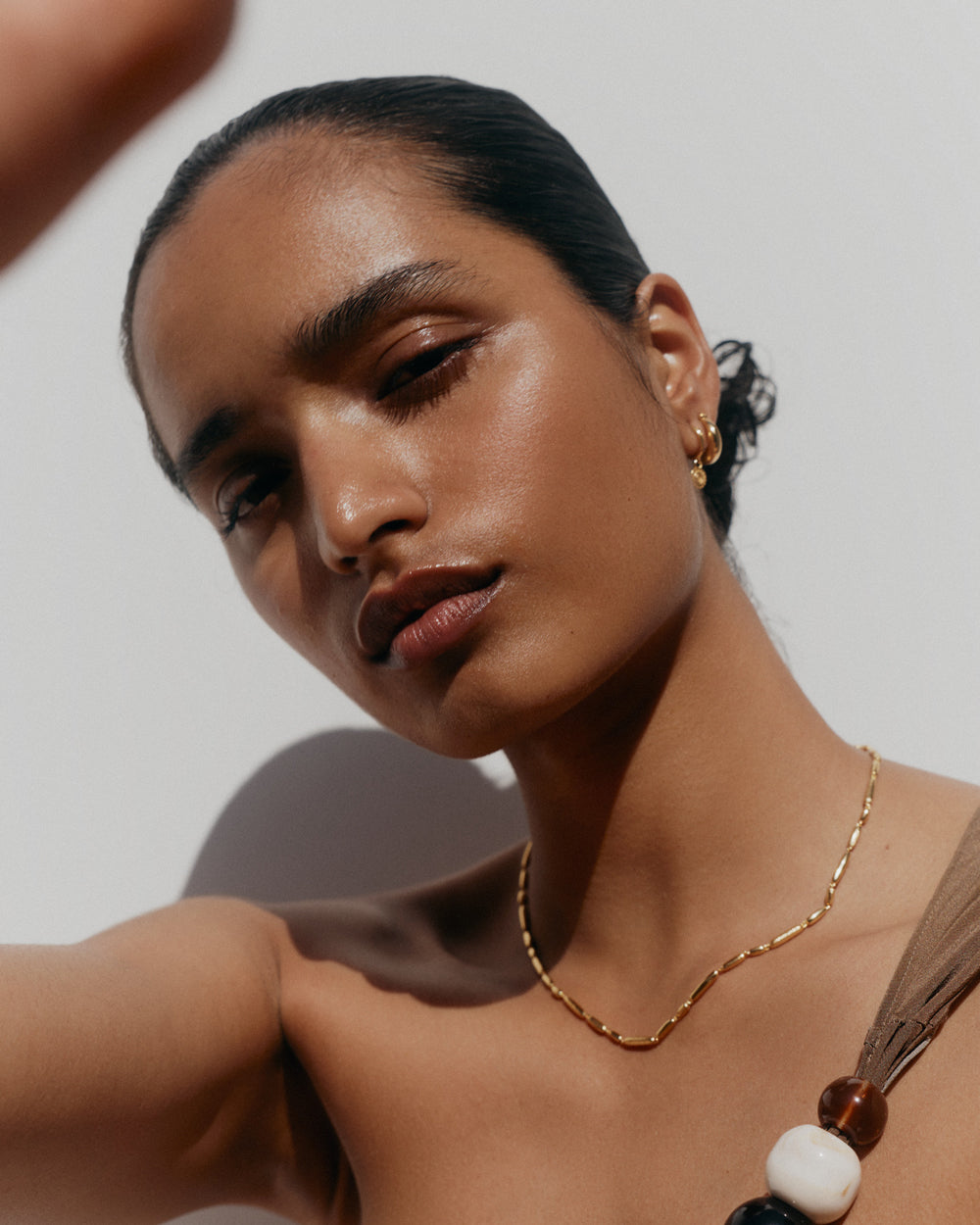 SOLARA HOOPS (18K GOLD PLATED) IMAGE 5