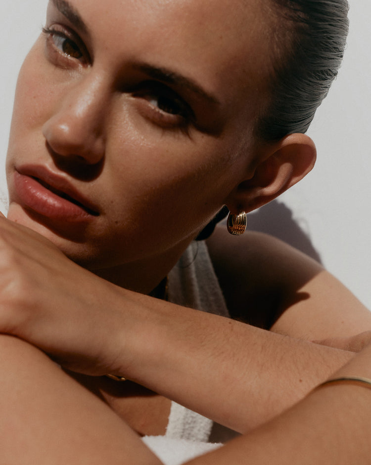 MONDO HOOPS (18K GOLD PLATED)