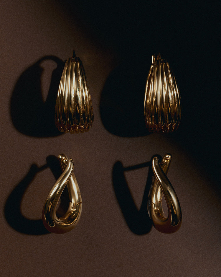 MONDO HOOPS (18K GOLD PLATED)
