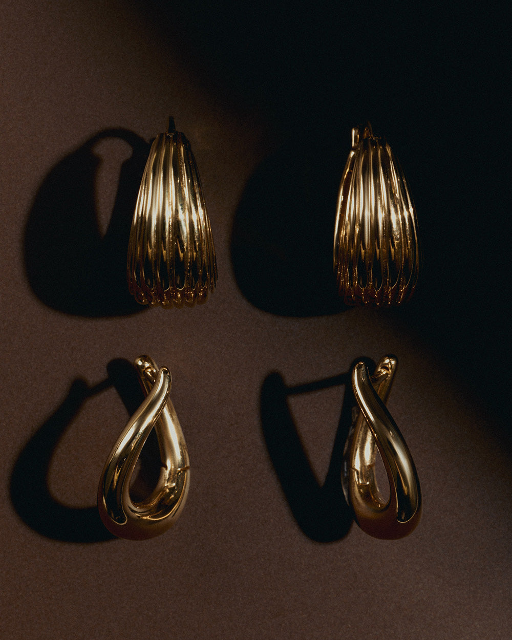 ARISE HOOPS (18K GOLD PLATED) IMAGE 2