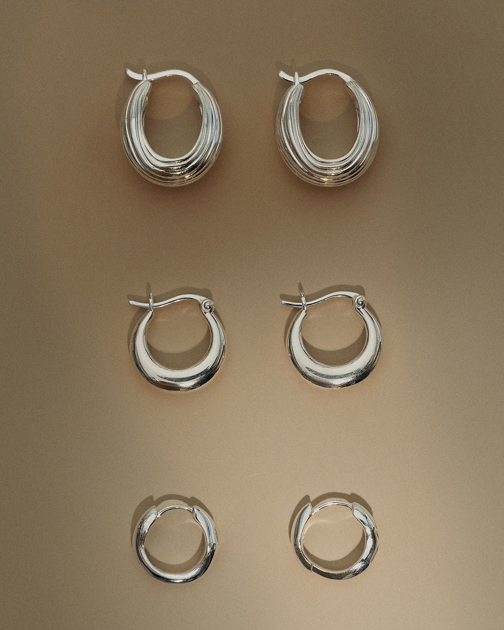 GLOW HOOPS SMALL (STERLING SILVER) IMAGE 3