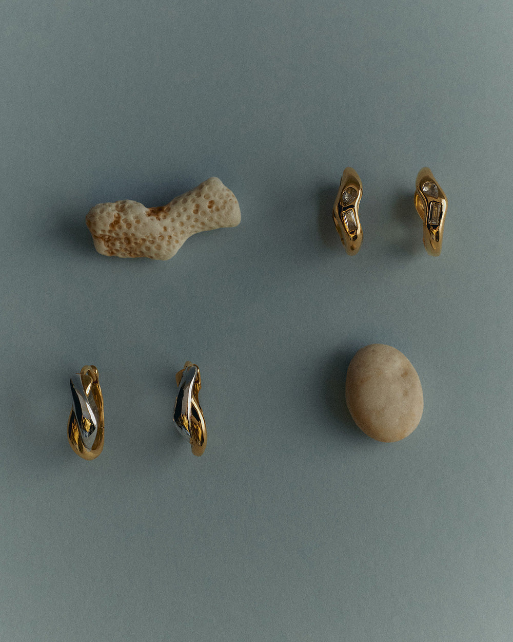 PLACE HOOPS (18K GOLD PLATED) IMAGE 3