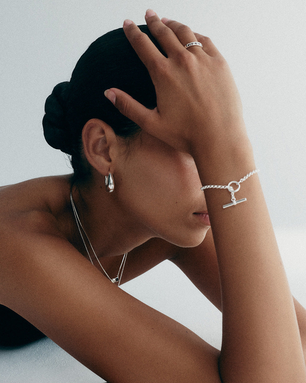 EVOLVE T-BAR BRACELET (STERLING SILVER)
