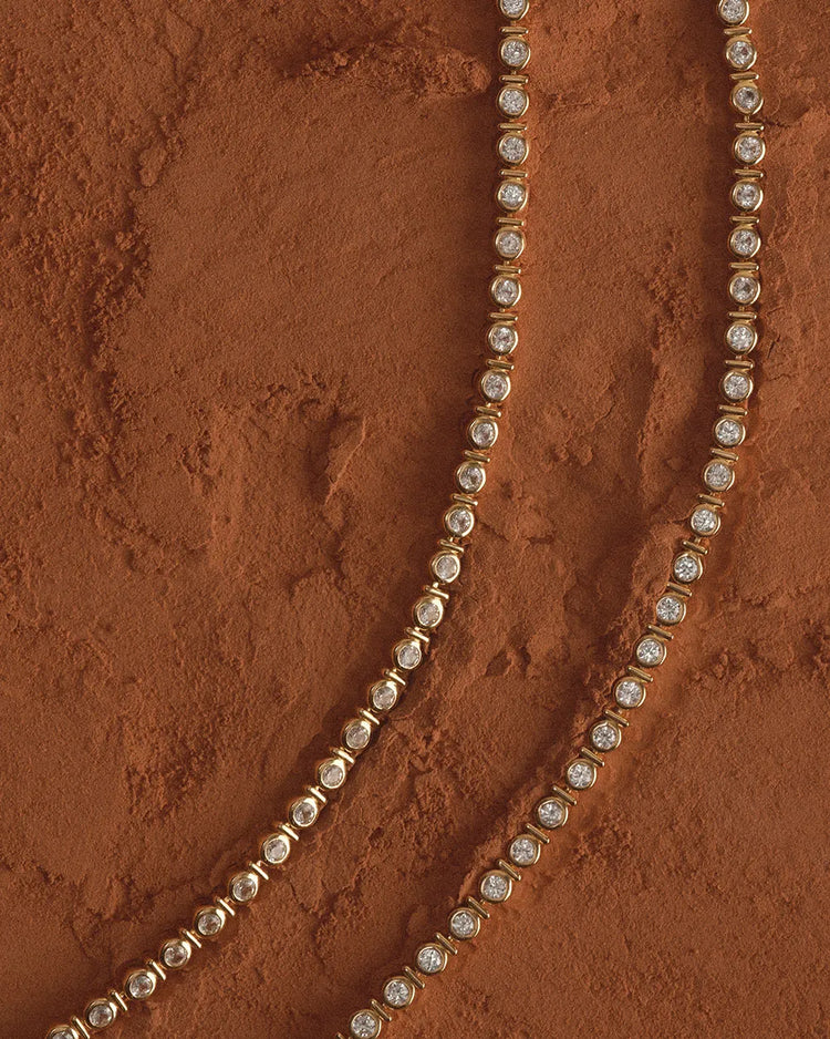 VALE TENNIS BRACELET (18K GOLD PLATED)