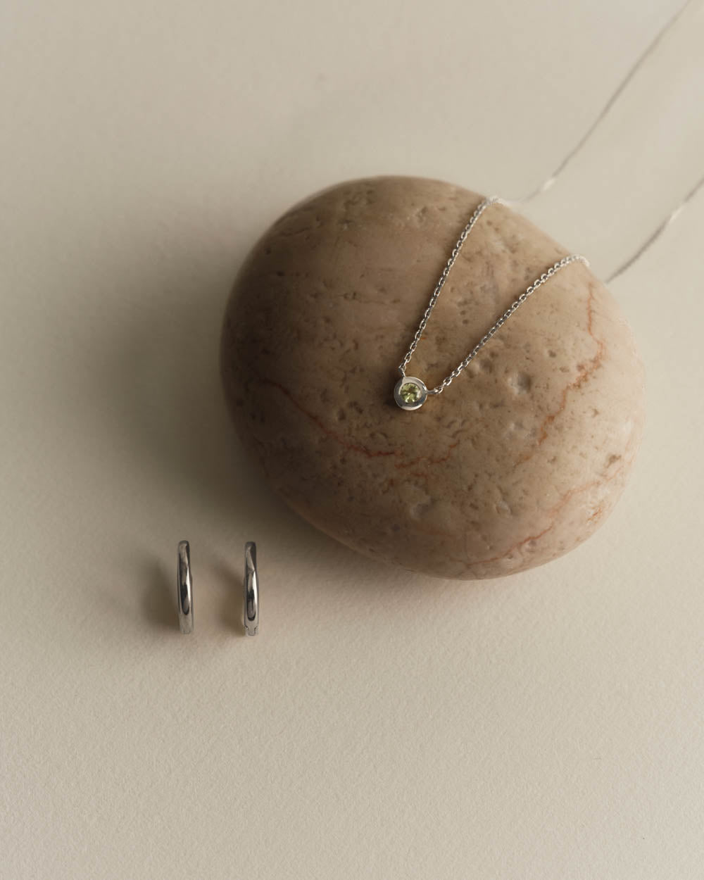 THE SOLID BIRTHSTONE SET (STERLING SILVER)