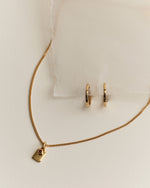 THE ENGRAVABLE BIRTHSTONE GIFT SET (18K GOLD PLATED)
