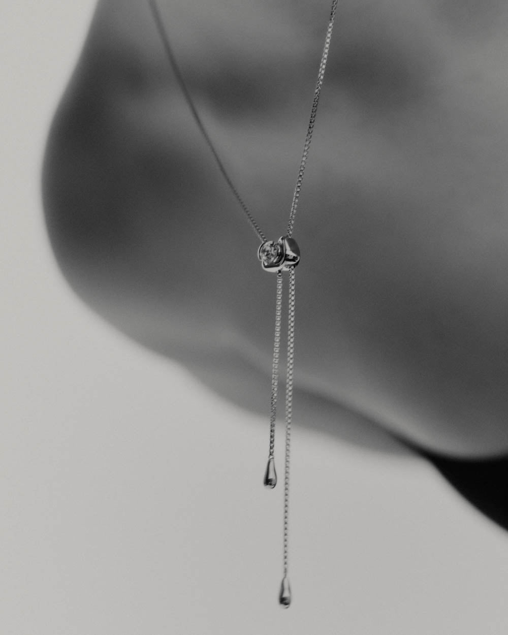 VESSEL LARIAT NECKLACE (STERLING SILVER)