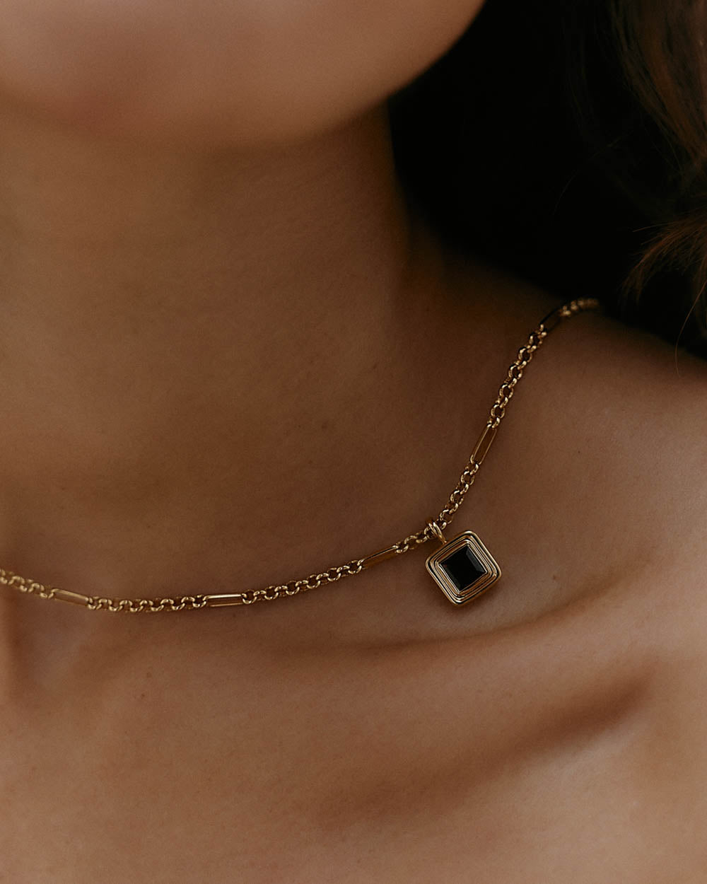 BELCHER CHAIN NECKLACE (18K GOLD PLATED)