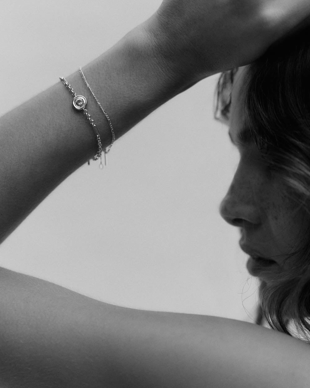 FIGARO CHAIN BRACELET (STERLING SILVER)