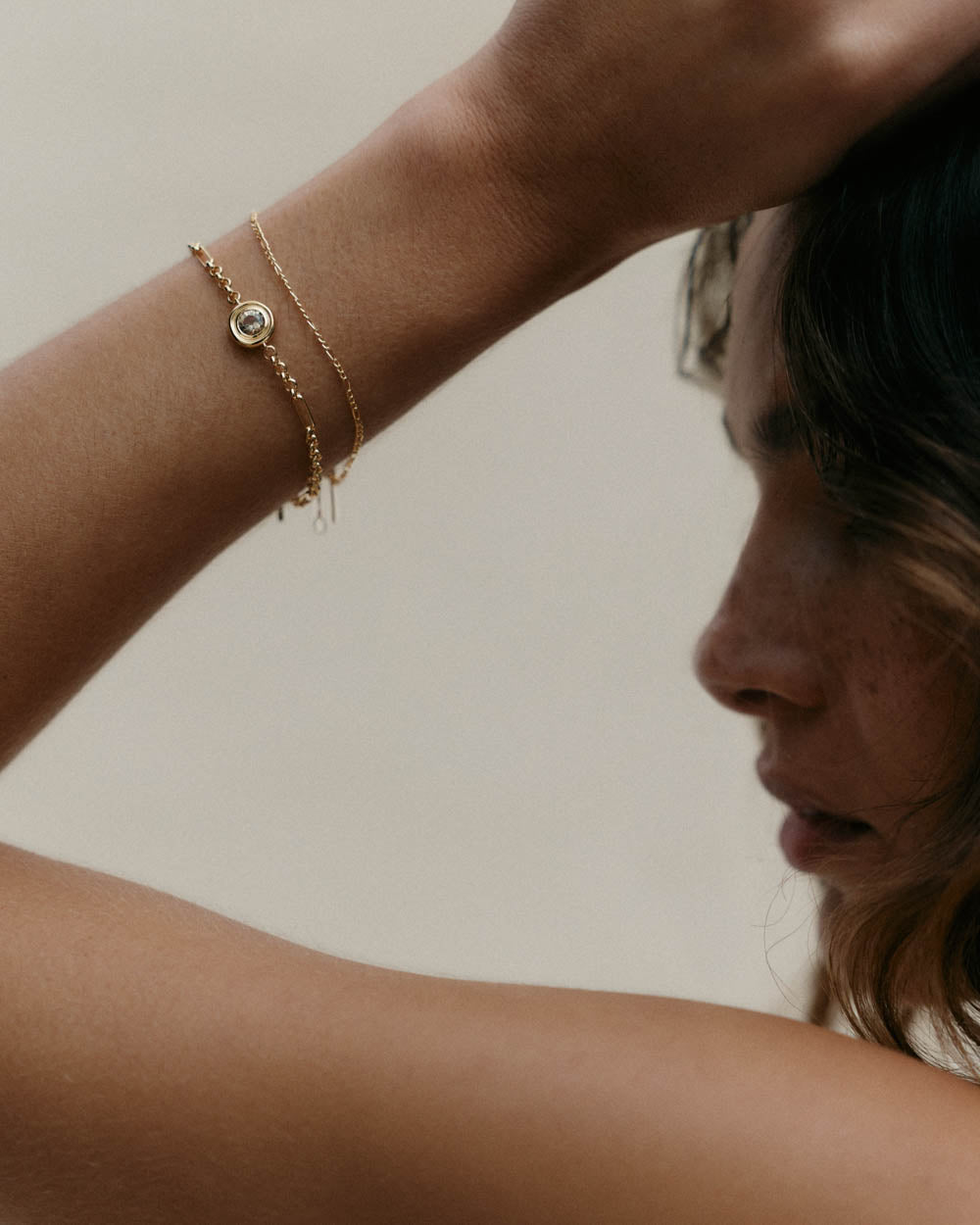 FIGARO CHAIN BRACELET (18K GOLD VERMEIL)