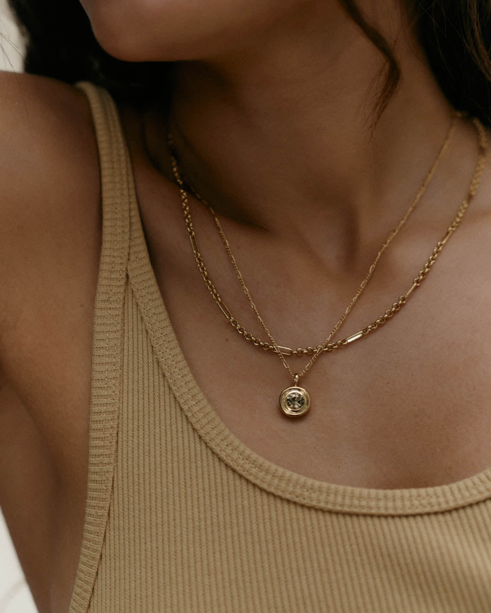 FIGARO CHAIN NECKLACE (18K GOLD VERMEIL)
