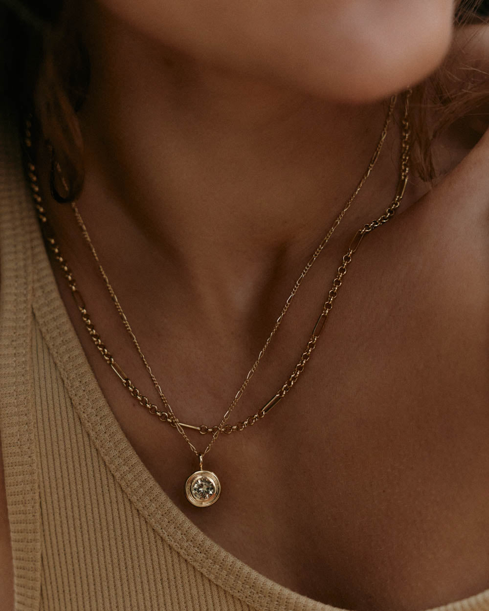 FIGARO CHAIN NECKLACE (18K GOLD VERMEIL)