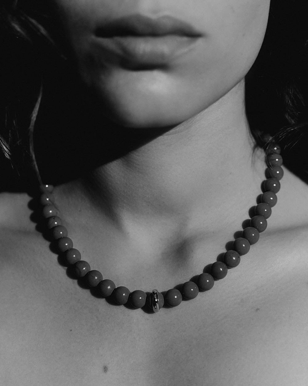 SOLAR JASPER NECKLACE (18K GOLD PLATED)