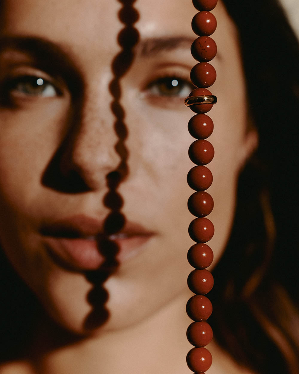 SOLAR JASPER NECKLACE (18K GOLD PLATED)