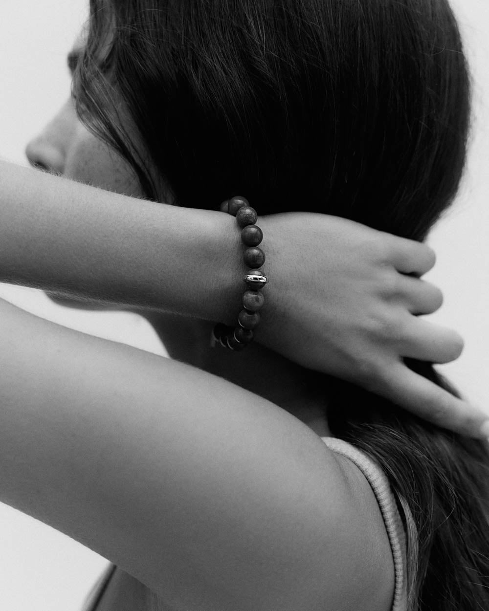 SOLAR JASPER BRACELET (18K GOLD PLATED)
