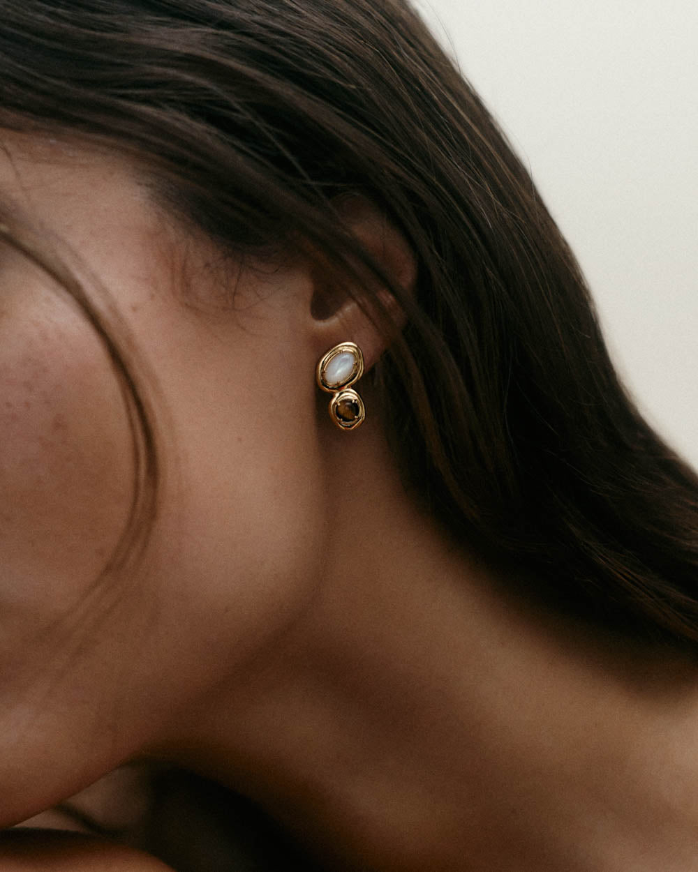 PASSAGE DROP STUDS (18K GOLD PLATED)