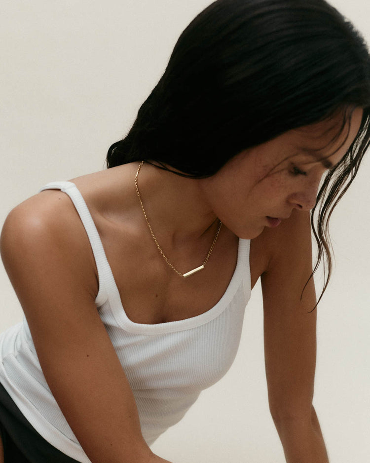 ENGRAVABLE BELCHER CHAIN NECKLACE (18K GOLD PLATED)